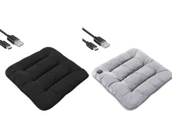 USB Heated Car Seat Cushion: Winter Warm Velvet, Universal Fit