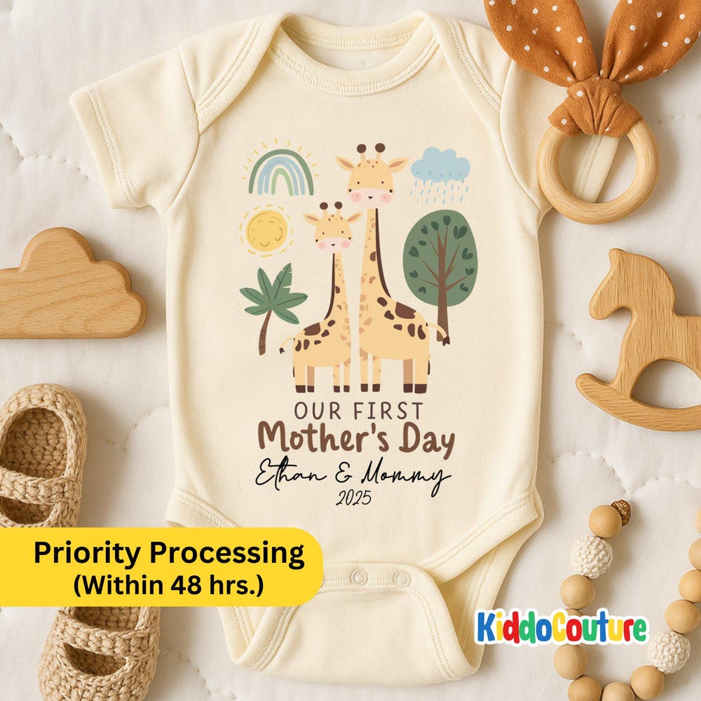 First Mother'S Day Baby Giraffe 1St Mother'S Day Baby, Mother'S Day Gift Idea, Mother'S Day Outfit For Baby (Kc-Ehgig434) Moderndaydecors