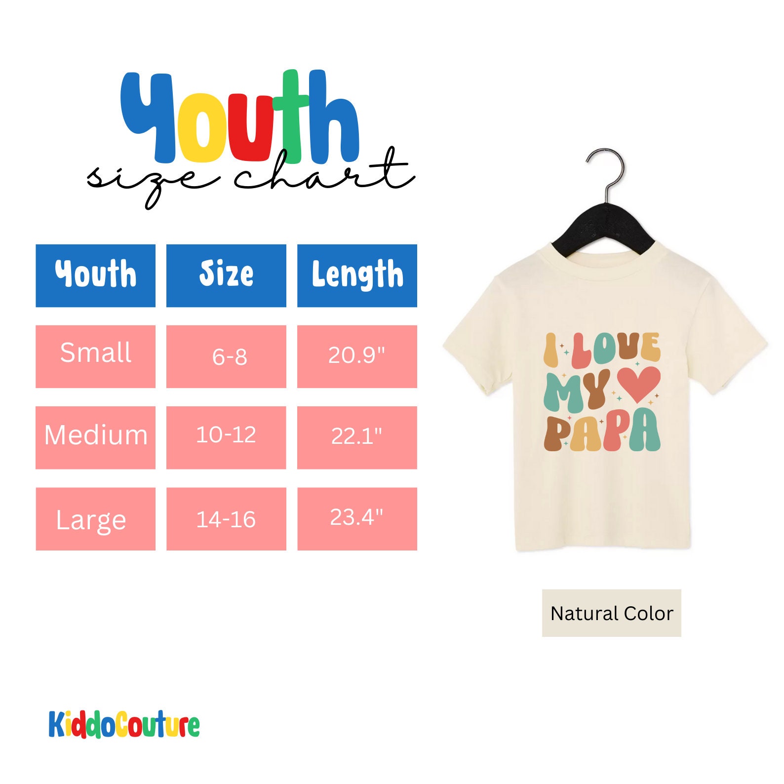 I Love My Papa Kids Shirt, Retro Love My Papa Shirt, Father's Day