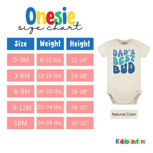 Dad's Best Bud Baby Onesie®, New Dad Baby Onesie®, Dad's Best Bud Baby Bodysuit, Daddy And Me Onesie®, Newborn Baby Gift for Best Buds image 2