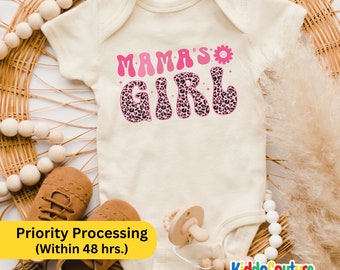 Mama's Girl Baby Onesie®, Retro Mama Little Girl Onesie®, Mama Mini Gift Bodysuit, Mama Baby Girl Gift Onesie®, Mama's Girl Baby Bodysuit