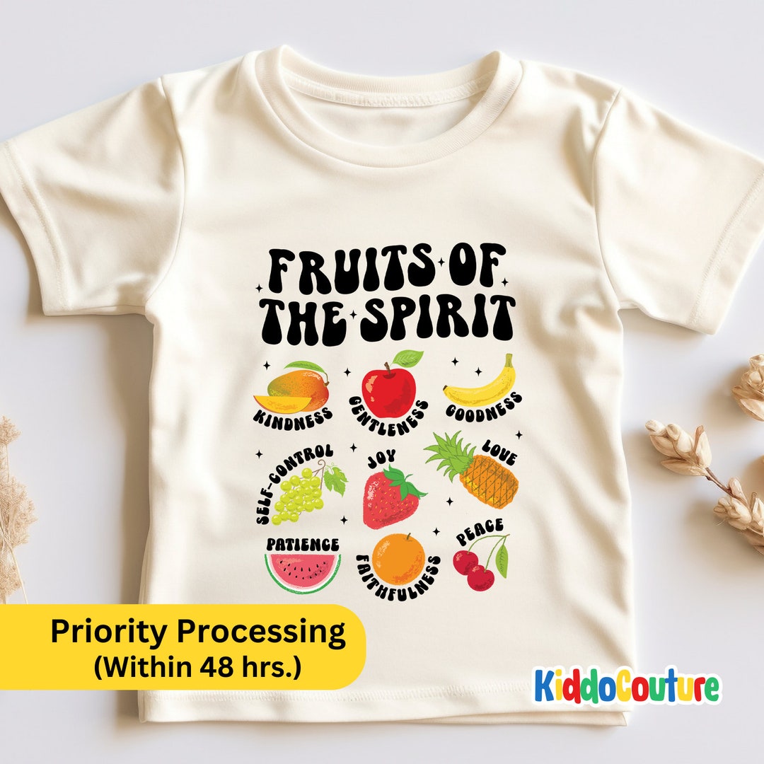 Fruit of the Spirit Shirt, Retro Christian Shirt, Bible Verse Shirt ...