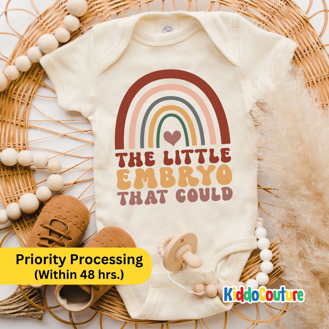 The Little Embryo That Could Onesie®, Retro IVF Baby Bodysuit, Little ...