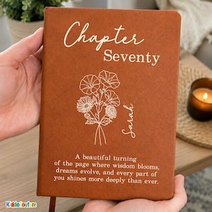 Personalized 70th Birthday Journal for Women, Chapter 70th Birthday Gifts For Women (KC-EHGOW570)