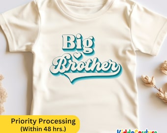 Big Brother Shirt, Big Brother Retro Shirt, Big Brother Gift Shirt, Big Brother Announcement, Big Brother To Be, To Be A Big Brother Shirt
