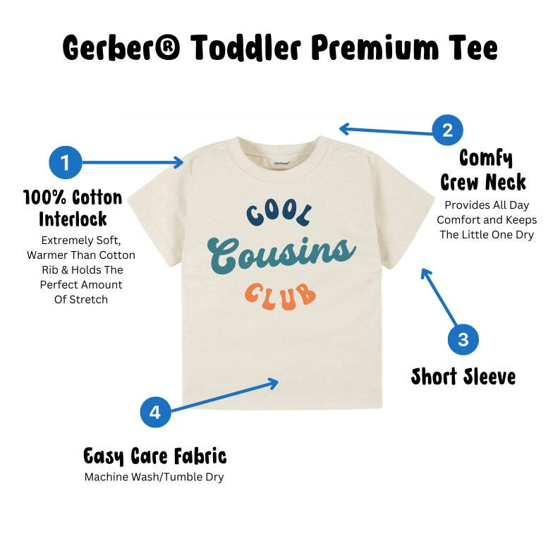 Groovy Cool Cousins Club Toddler Shirt, Cool Cousins Club Shirt, Personalized Cousins Shirt, Gift For Cool Cousins Shirt, Cousins Gift Shirt image 5