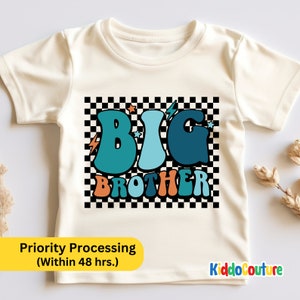 Big Brother Shirt, Retro Big Brother Gift Shirt, Big Brother Toddler Shirt, Promoted To Big Brother Shirt, I Am Going To Be A Big Brother
