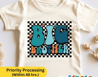 Big Brother Shirt, Retro Big Brother Gift Shirt, Big Brother Toddler Shirt, Promoted To Big Brother Shirt, I Am Going To Be A Big Brother