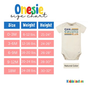 Cool Cousins Club Onesie®, Retro Cool Cousin Club Bodysuit, Cool Cousins Onesie®, Gift For Cousin Baby Bodysuit, Cousins Club Gift Onesie® image 2