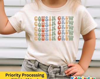 Cousin Crew Retro Toddler Shirt, Cousin Crew T-Shirt, Gift Shirt For Cousin, Cousin Crew Retro Shirt For Toddler, Cousin Crew Retro Tee