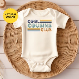 Cool Cousins Club Onesie®, Retro Cool Cousin Club Bodysuit, Cool Cousins Onesie®, Gift For Cousin Baby Bodysuit, Cousins Club Gift Onesie® image 4