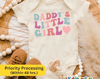 Daddy's Little Girl Onesie®, Newborn Girl Bodysuit, New Born Baby Girl Bodysuit, Daddy's Baby Girl Bodysuit, Daddy And Daughter Onesie®