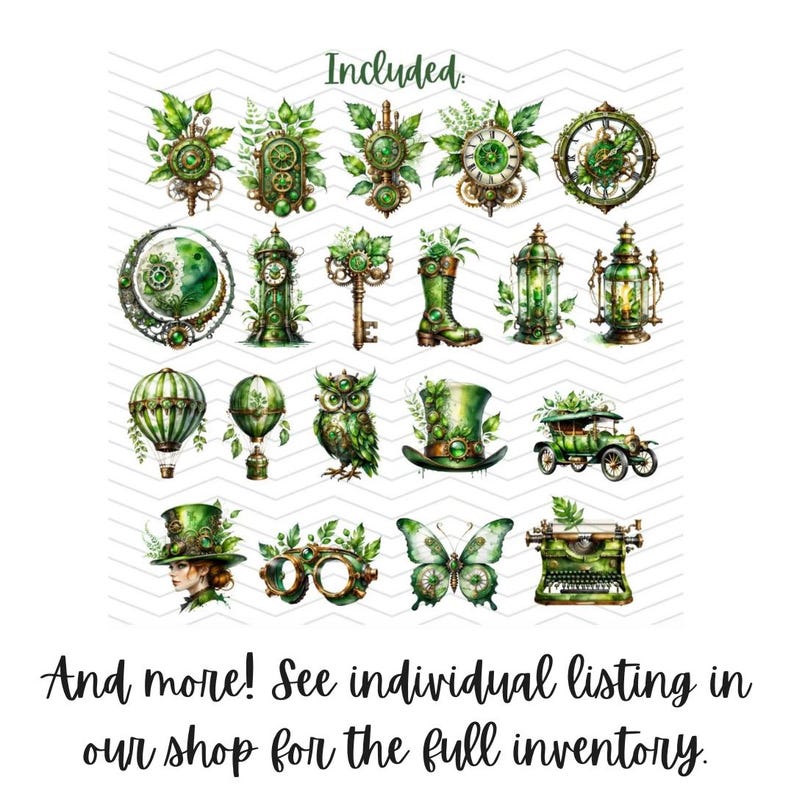 Steampunk Inventory Enchanted Steampunk Clip Art Mega Bundle | Coquette, Celestial ...