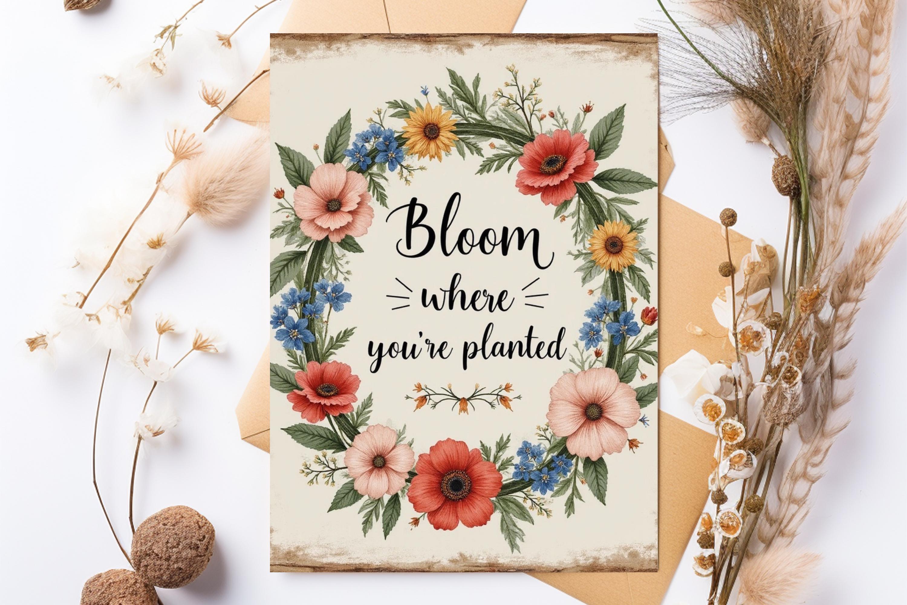 Cottagecore Sign Printable Bundle – 20 Rustic Quote Prints – Digital ...