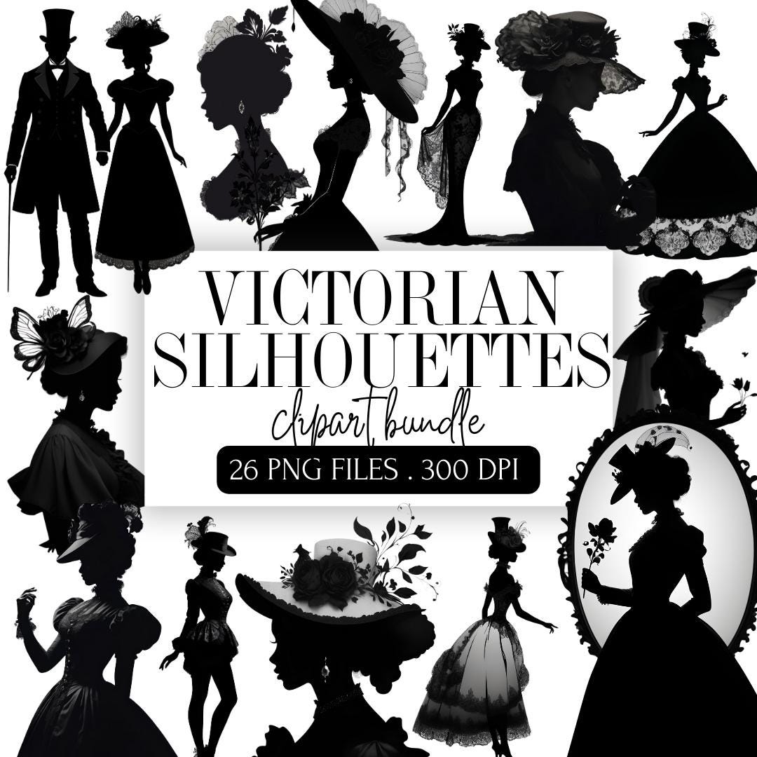 Vintage woman silhouette - Etsy Österreich, image size:1080x1080