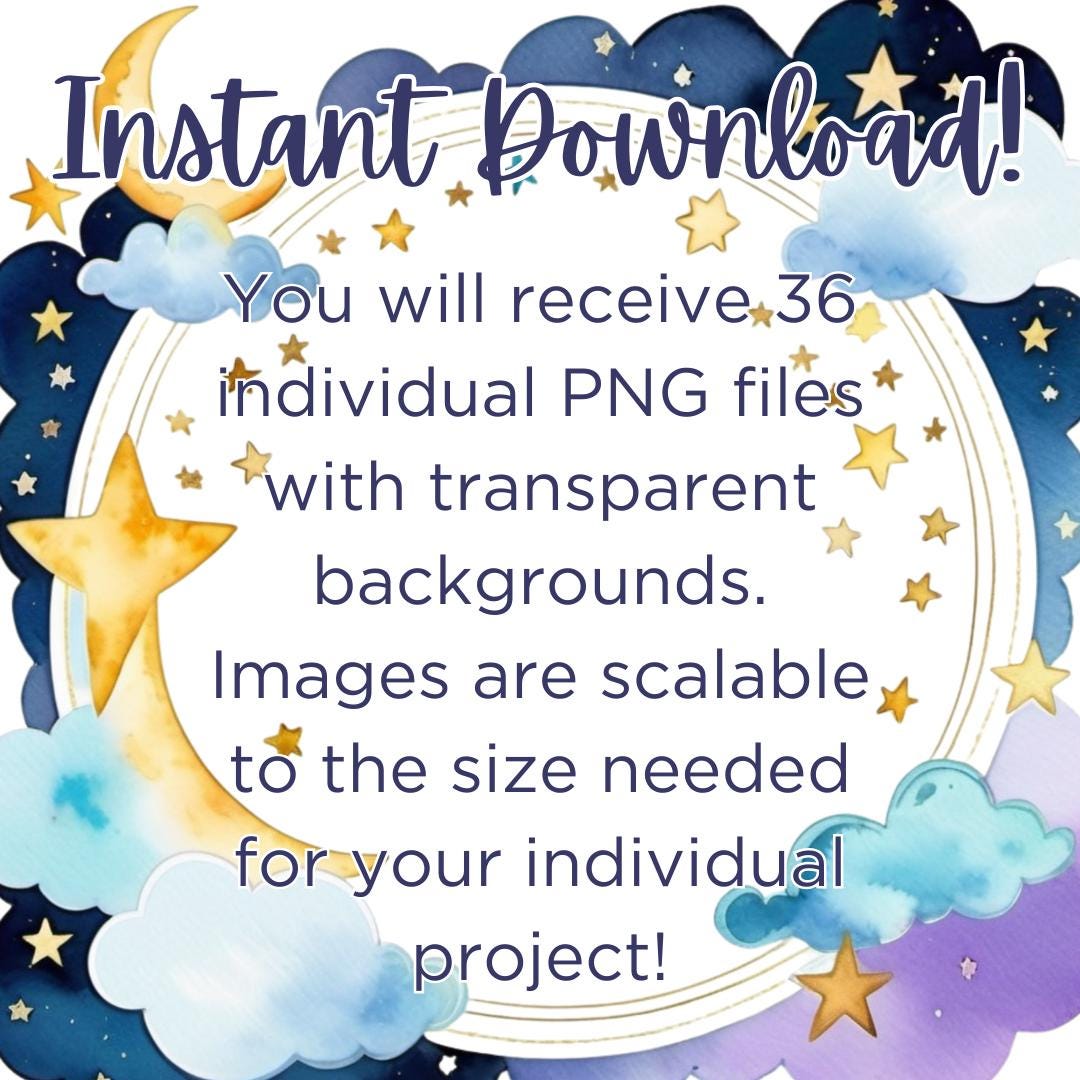 Celestial Slumber Party Clip Art Bundle | Sleepover Girls & Pajama ...