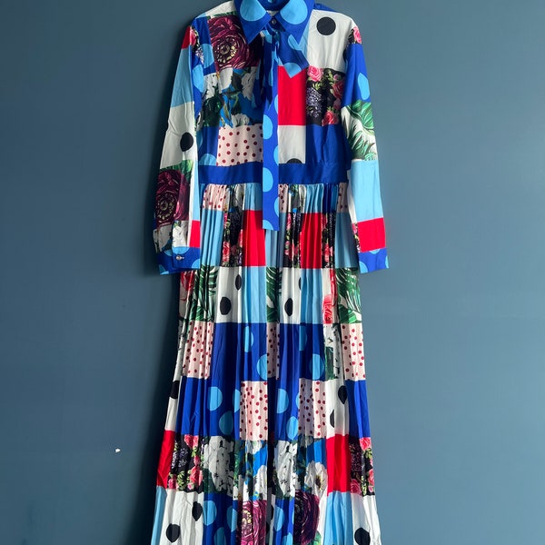 Runway Design-Inspired Print Midi Dress