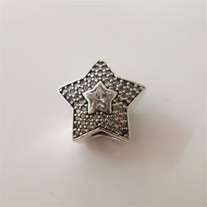 pandora sterling silver ale 925 pave wishing star charm