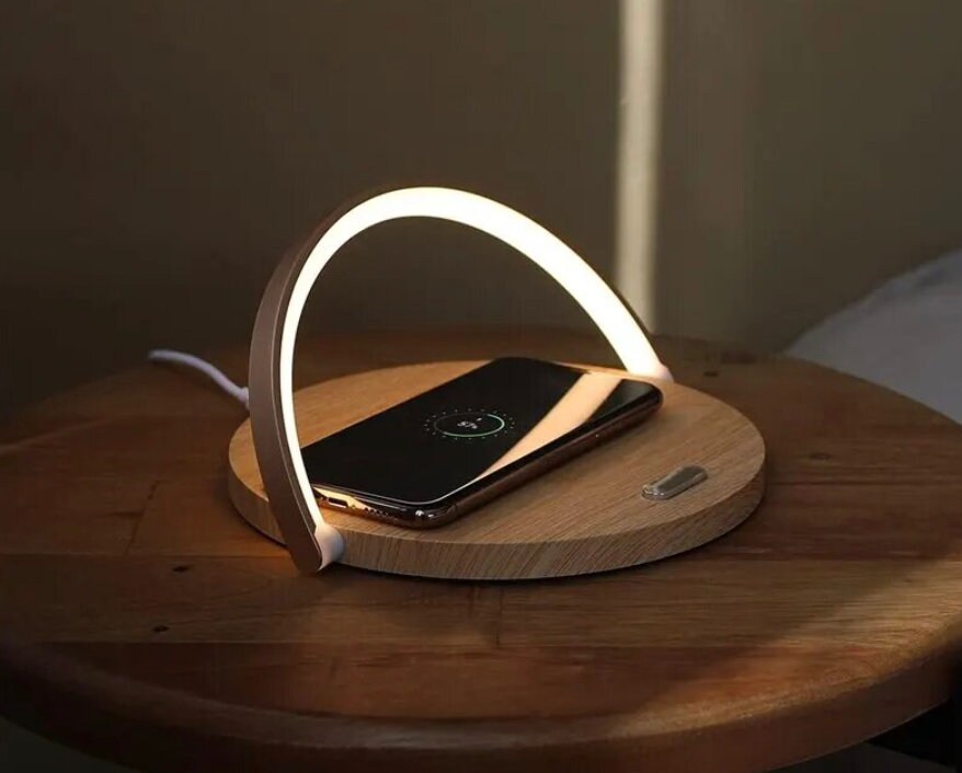 LED Night Light Ezvalo Music Table Lamp With Wireless Charger 10w Max 4 in  1 Por for sale online
