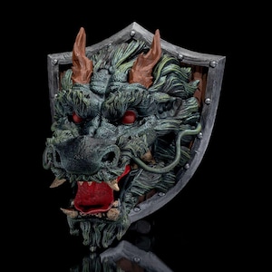 3D-Printed Dragon Head Trophies – Epic Wall Decor for Fantasy Lovers & Brave Adventurers!
