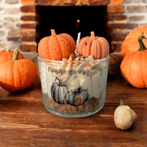Pumpkin candle - Halloween gift - Autumn - Gourmet scent - Autumn decoration - Gourmet candle - Cozy Halloween - Gift