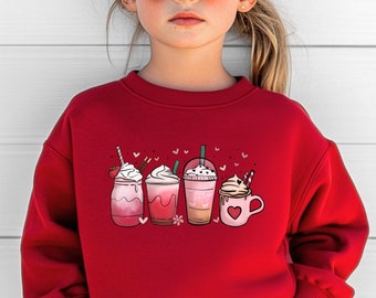 Love Valentine's Day Sweatshirt Love Sweatshirt Hoodie Youth Valentine Sweatshirt Gift-For-Kids Sweatshirt Cute Valentine Sweatshirt Girls