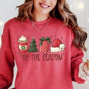 Tis The Season Sweatshirt Christmas Tis The Season Sweatshirt  Merry Christmas Shirt  Christmas Sweatshirt  Cute Winter Hoodie Holiday Gift