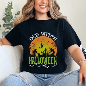 Halloween Witch T-Shirt Salem Witch Shirt Old Witch Halloween Shirt Womens Halloween Shirt Spooky T-shirt Fall Tee Vintage Halloween Shirt