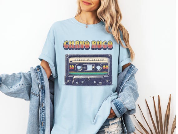 Retro Chavo Ruco T-shirt Cassette Tape Shirt 80s T-shirt