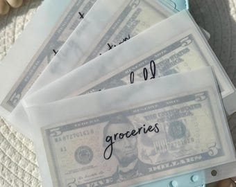 Handmade A6 Vellum Cash Envelopes: Customizable Budgeting System