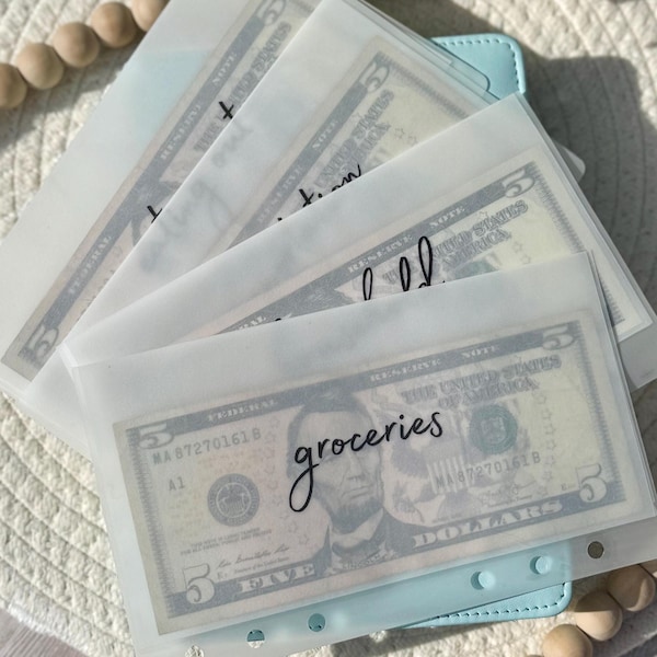 Handmade A6 Vellum Cash Envelopes: Customizable Budgeting System