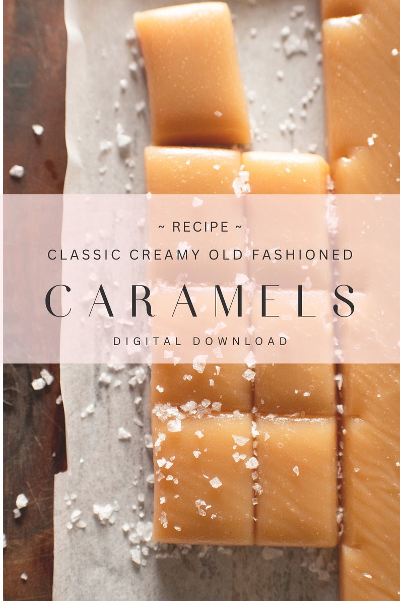 The Best Classic Creamy Caramel Recipe, Flaked Sea Salt, Caramel apples, dipped pretzel rods, old fashioned, traditional, heritage baking image 1