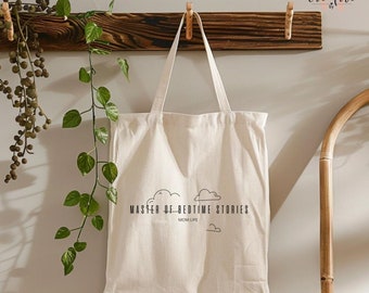 100% Cotton Canvas Tote Bag, Mom gift shopping bag, Tote bag for life