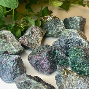 Raw Ruby Kyanite Healing Crystal: Lapidary Stone, Wire Wrapping