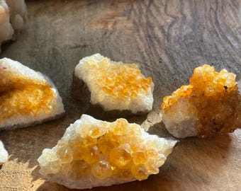 Citrine Cluster, crystals, metaphysical, collectible, healing stone, altar supplies, gemstones, geodes, crystal cluster, gift, decor
