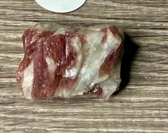 Rubellite Tourmaline on Quartz Specimen, Healing Crystal Decor