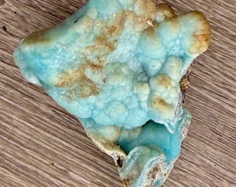 Blue Hemimorphite Botryoidal specimen, crystals, healing stone, decor, gift,altar supplies, rockhound, collectible