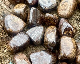 Tumbled Bronzite, Crystal, Healing stone, Altar supplies, Jewelry, collector, wire wrapping, Gift,