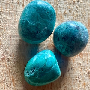 Chrysokoll Trommelsteine: Edelstein Heilstein