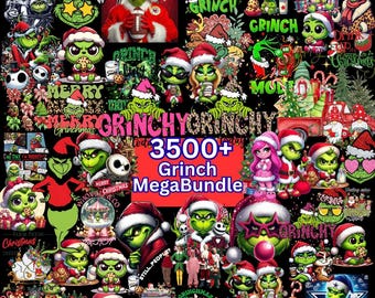 Grich SVG Bundle: Funny Xmas Cut Files for Cricut & Silhouette (Digital Download)