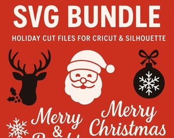 Mega Christmas SVG Bundle: Holiday Cut Files for Cricut & Silhouette (Digital Download)