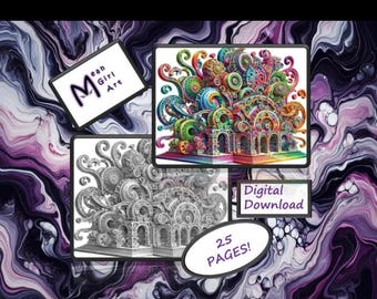 Geometrics 3D Coloring Adult