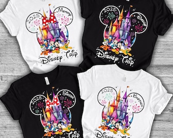 Custom Disney Family Vacation Shirts, Disney Family Shirt 2025, Disney Family Matching Shirts, Personalized Disney Family Shirts, Disney Tee