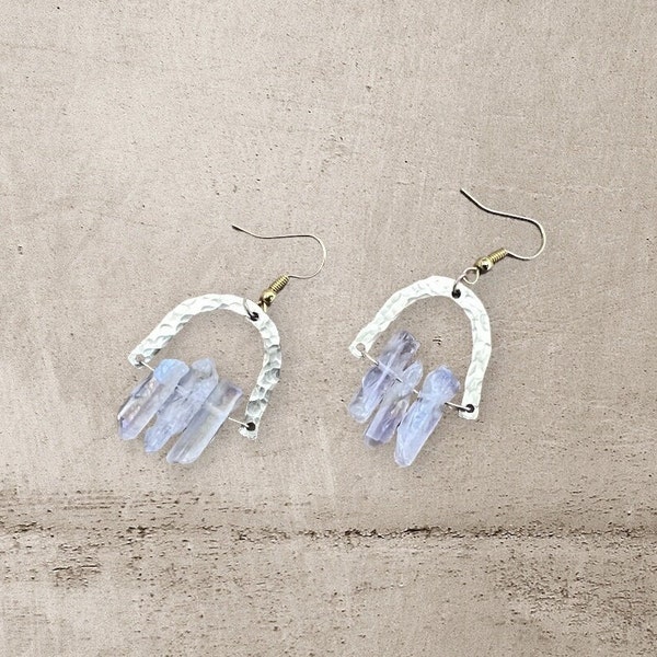 Boucles d'oreilles lustre en fil de fer