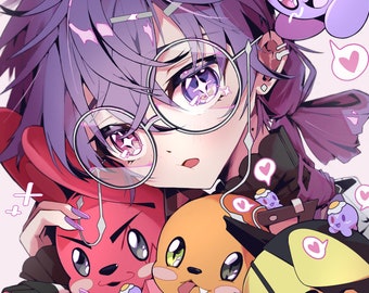 Nijisanji Vtuber Uki print 11&quot;x17&quot;
