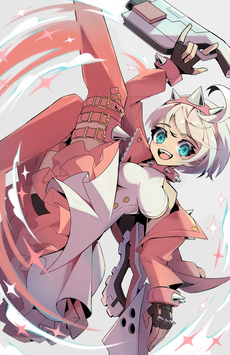 Elphelt uit Guilty Gear: Strive! Afdruk van 5 x 7 of 11 x 17 inch afbeelding 1