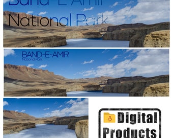 Imágenes de alta resolución Paisaje invernal en el Parque Nacional Band-E Amir, Bamyan / Listas para imprimir hasta 90 x 60 cm (23,6 x 30,5 pulgadas)