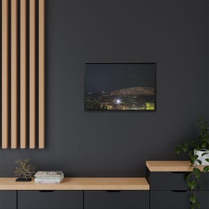 Afghanistan Sternennacht Landschaft gerahmt Leinwand Kunstdruck | Bamyan Fotografie Wand Kunst Druck | Bamian Nature & Buddha Temple gerahmtes Poster
