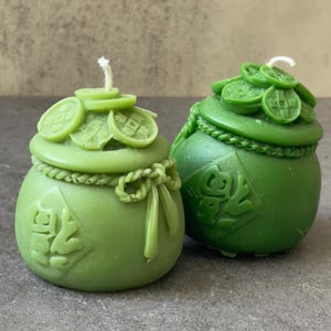 Money Candle – Money Bag Intention Candle – Attract Wealth & Abundance – Prosperity Spell Candle – Handcrafted Soy Wax Ritual Candle