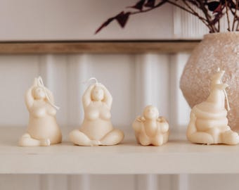 Aromatherapy Zen Yoga Soy Candle Set: Relaxing Meditation Gift for Home Decor & Wellness